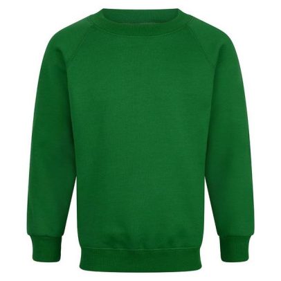 Green Primary School Jumper With Embroidered Logo