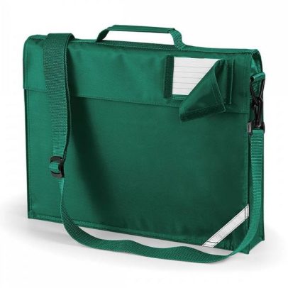 Green Primary School Book Bag With Strap & School Logo